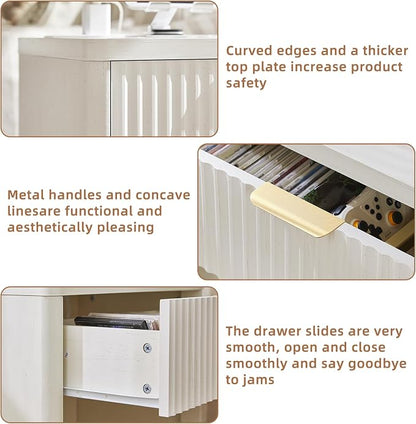LEYAOYAO Fluted Nightstand - Image 4