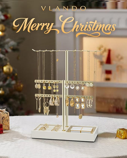 Vlando 2 Tier Jewelry Stand Organizer - Image 2