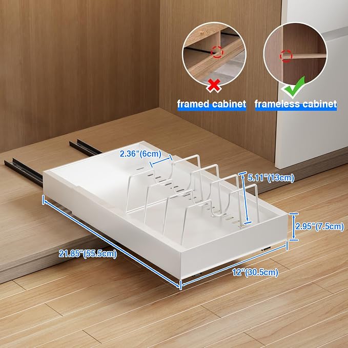 Mustorn 2 Pack Pull Out Cabinet Organizer - Image 6