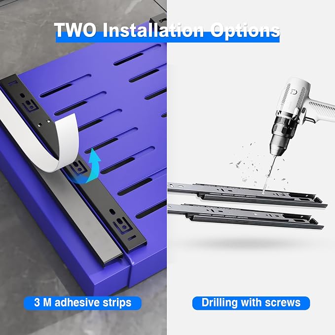 Mustorn 2 Pack Pull Out Cabinet Organizer, Expandable Slide Out Drawers - Image 6