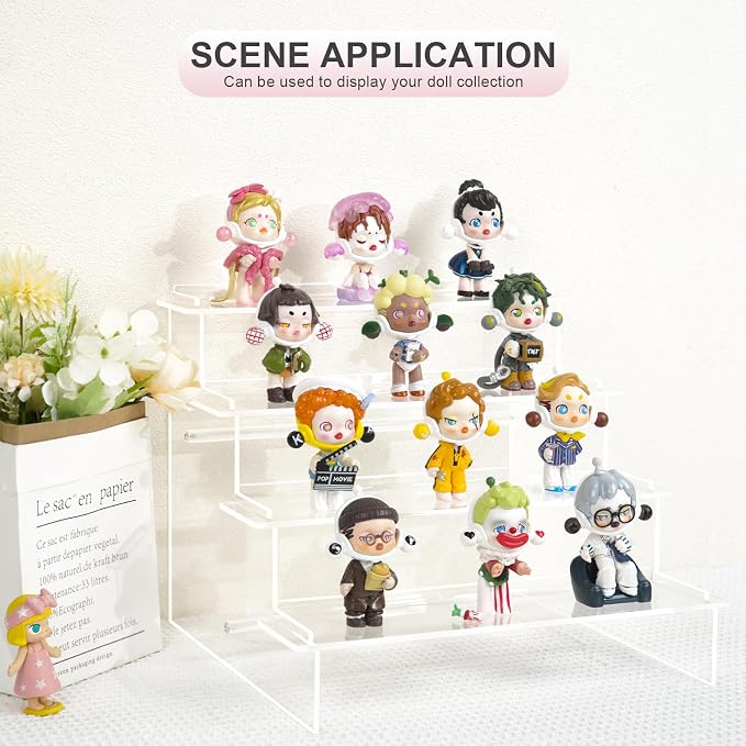 ULENDIS 4 Tier Acrylic Display Stands Organizer - Image 5