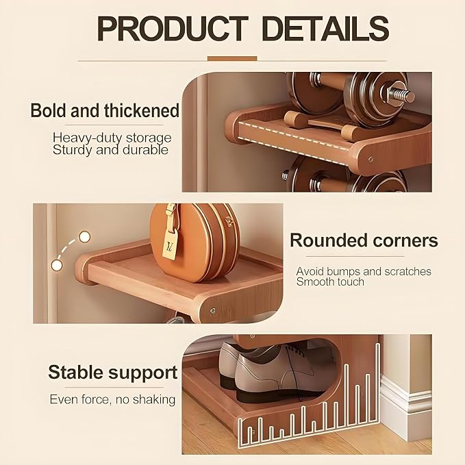 39" Bamboo Shoe Rack - Image 3