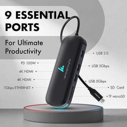 Type C 9 in 1 Wozoyo Docking Station - Image 2