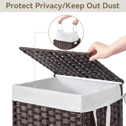 Chrislley 90L Slim Laundry Hamper - Image 4