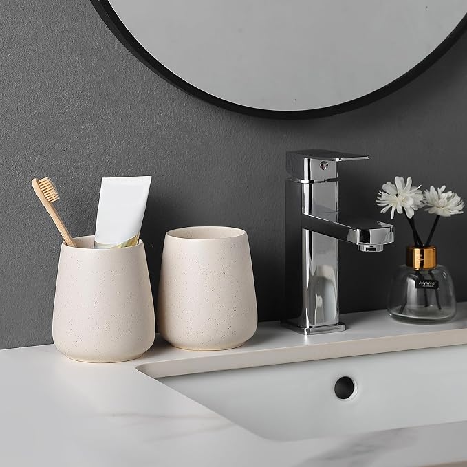 Beige Toothbrush Holder for Bathroom - Image 5