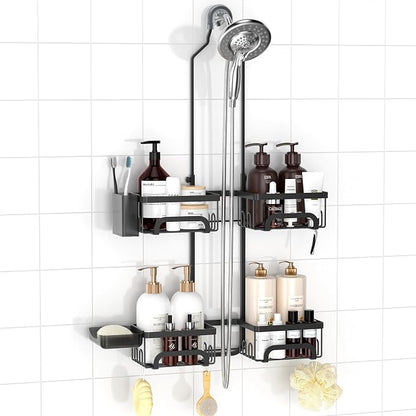 REINHARDT Shower Caddy Hanging for Handheld Showerheads Adjustable Split Shower by REINHARDT