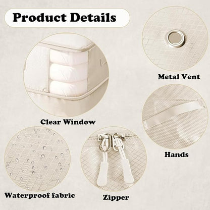 Compression Storage Bags for Bedding, 2 Pack Large Vacuum Sealer Bags - Image 3