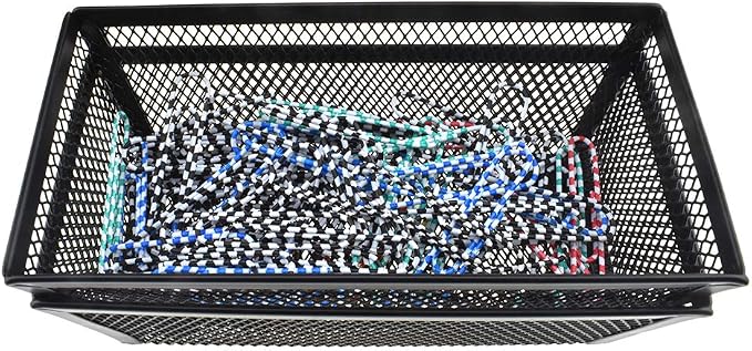 HAHIYO Stackable Mesh Tray Cup 6 x 3 x 2 inches Sturdy Container - Image 4