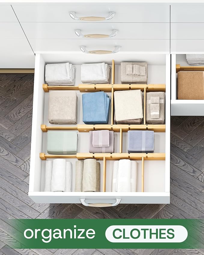 kiplant Bamboo Drawer Dividers - Image 5