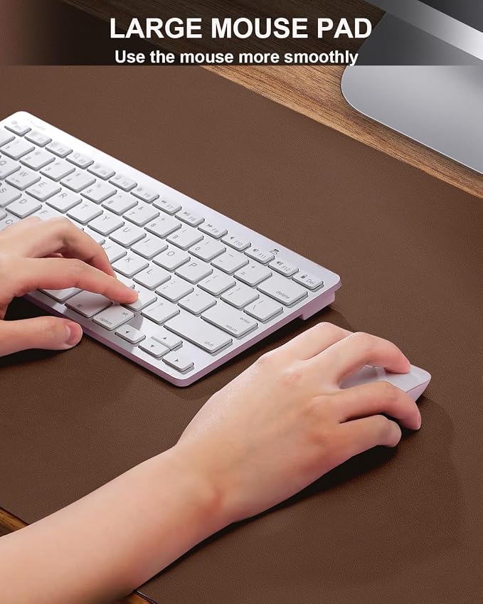 Extra Large Desk mat, Leather Desk Pad Protector, Office Desk Mat, Mouse Pad - Image 3