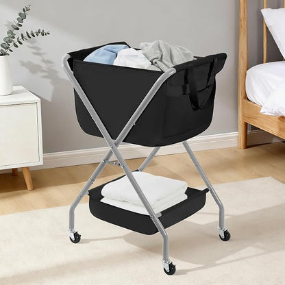 STORAGE MANIAC Collapsible Laundry Cart - Image 9