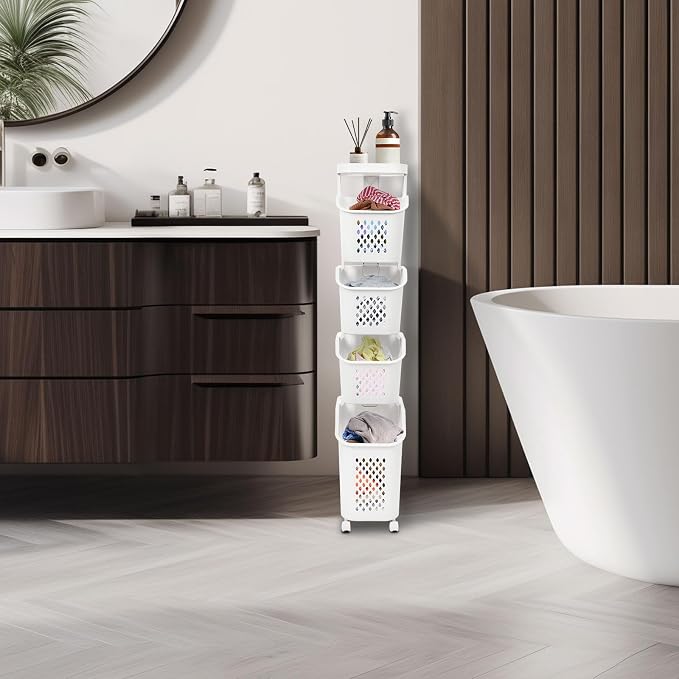4-Tier Laundry Hamper Sorter - Image 4