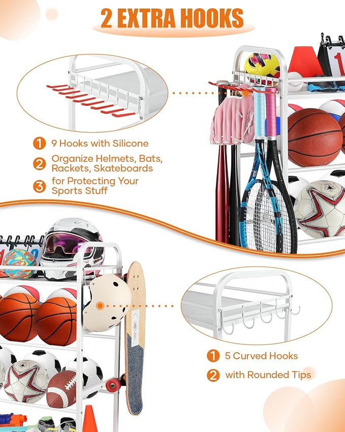 Garage Sports Equipment Organizer - Image 3