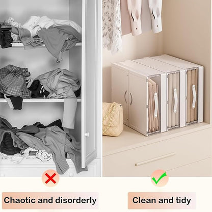 GUDEMAY Bed Sheet Organizers and Storage Plastic, Bedding Storage Box Container - Image 6