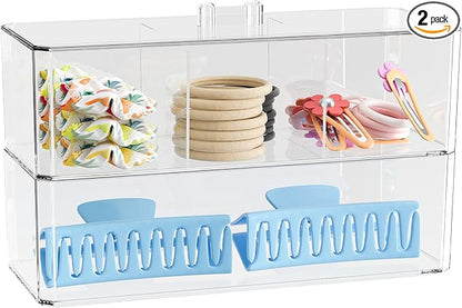 Hair Accessories Organizer for Girls, Cute Small Stackable Storage Drawer by JDOTL