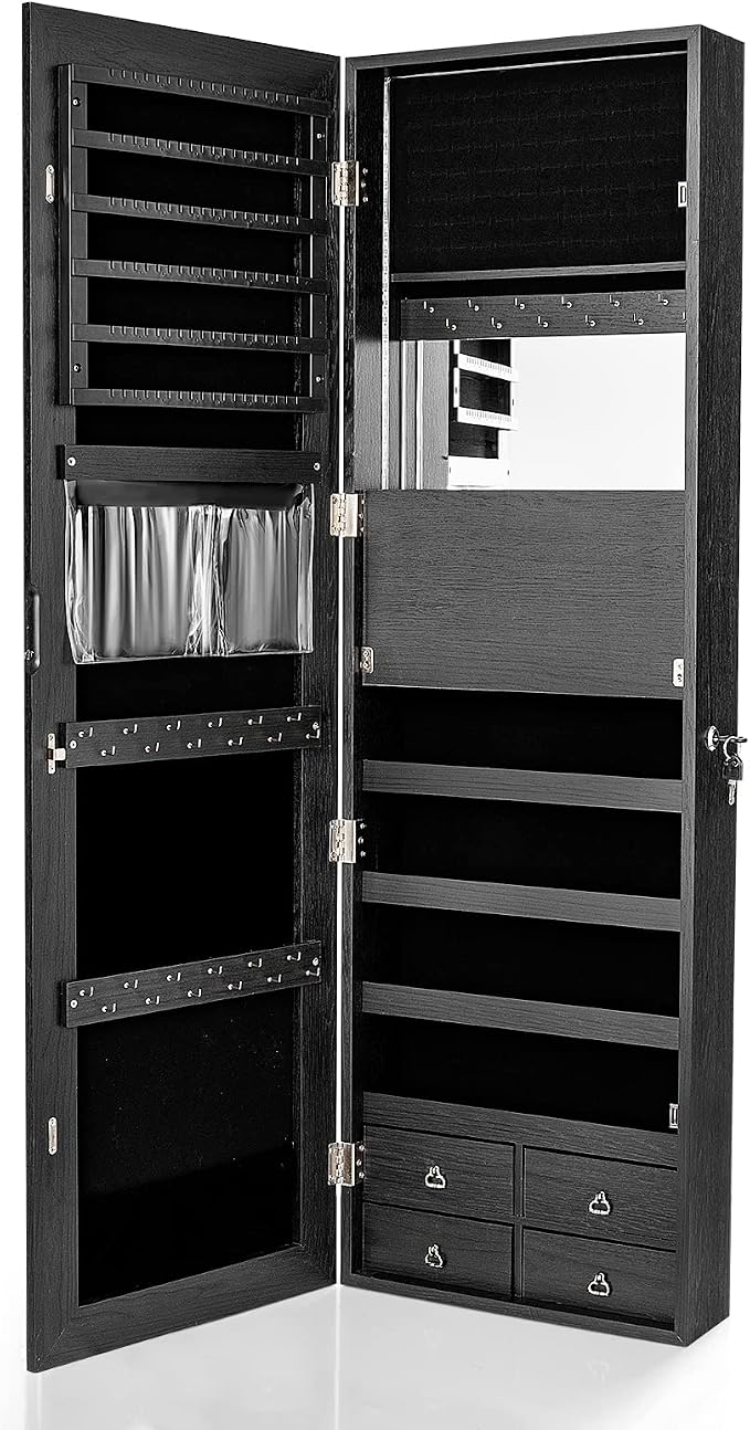 CHARMAID LED Strip Jewelry Armoire - Image 9
