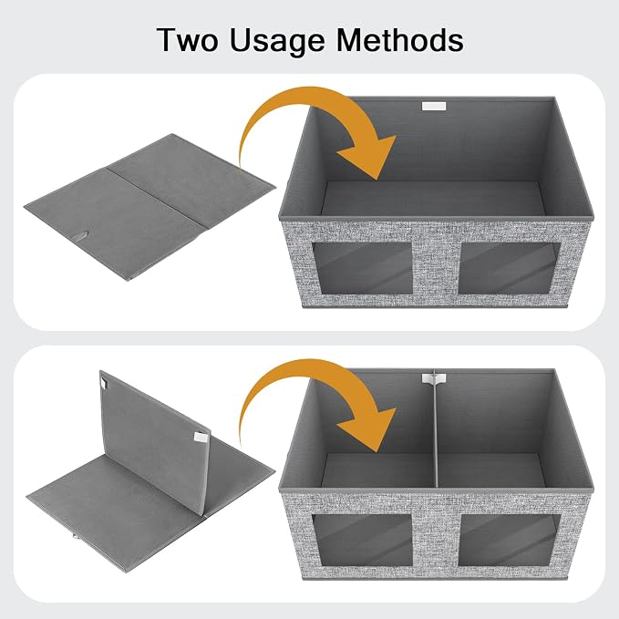 Univivi Large Foldable Fabric Storage Bins - Image 3
