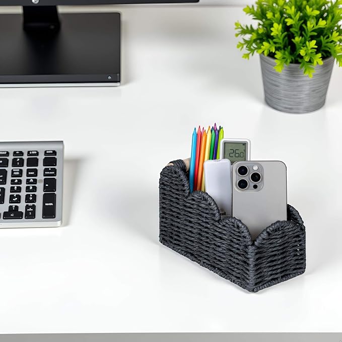CubesLand Bedside Table Desk Organizer Caddy, Remote Pen&Pencil Holder Cup - Image 5