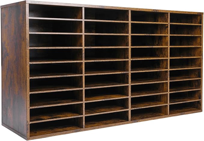 TQVAI Literature Organizer, Heavy Duty 36 Compartments Countertop Mail Organizer by TQVAI