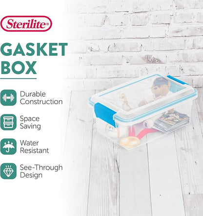 Sterilite 6-Pack Gasket Box, Weather-Resistant Storage Bins - Image 3