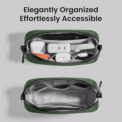 tomtoc Electronics Organizer Travel Case Performance, Water Resistant Bag Cable - Image 5