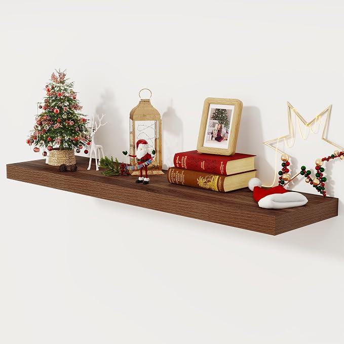 Floating Shelves 48 Inch Long, 12 Inch Deep Floating Shelves by FunMemories