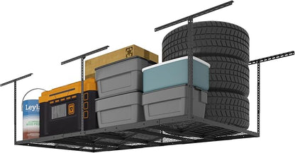 FLEXIMOUNTS Pro 4x8 Overhead Garage Storage Rack, Adjustable Storage by FLEXIMOUNTS