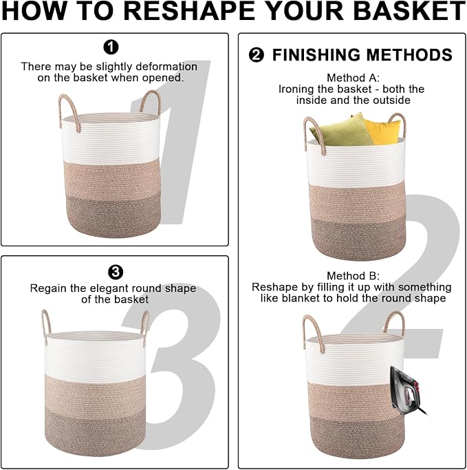 OIAHOMY 100L Laundry Hamper, Dirty Clothes Hamper - Image 7