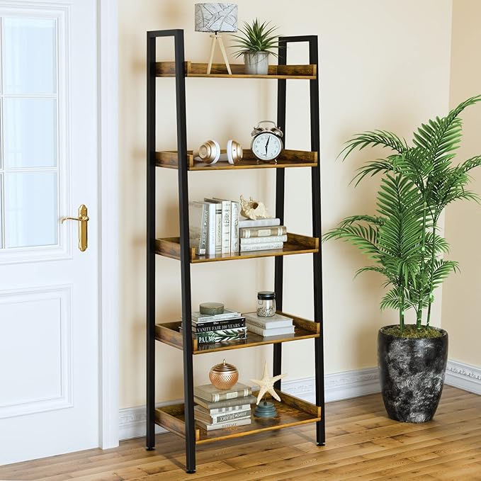 ASTARTH Ladder Shelf-5 Tier Bookshelves w/Open Shelf by WelcometoASTARTHHome