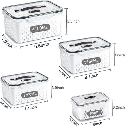 4 Pack Large Fruit Storage Containers - Image 5