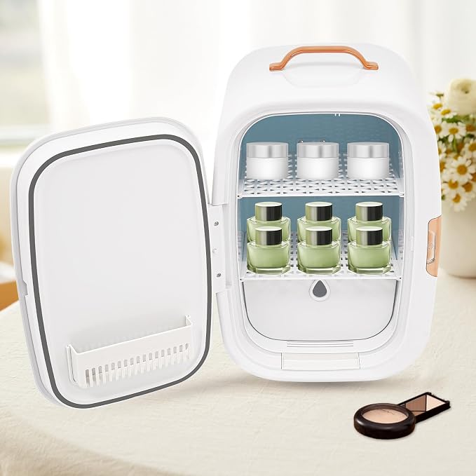 Mini Skincare Fridge, 12L Makeup Cosmetics Refrigerator Beauty Fridge - Image 9