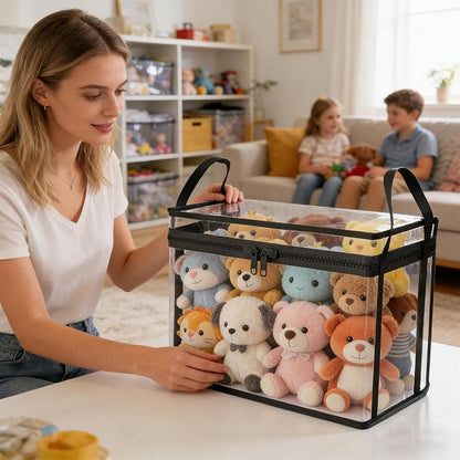 Large Clear Thick Plastic Storage Box - Image 2