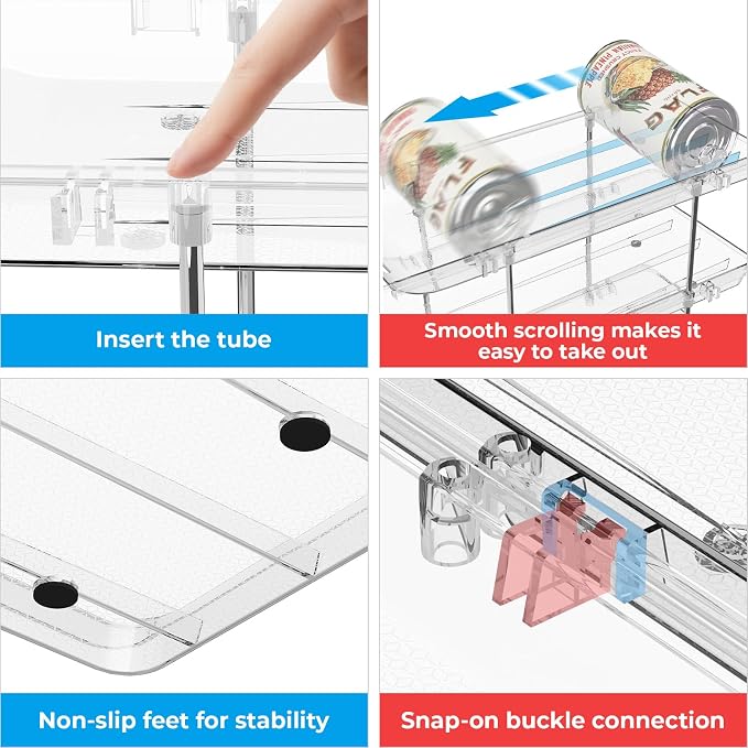 Stackable 3 Tiers Can Organizer Pantry, Canned Food Holder - Image 7