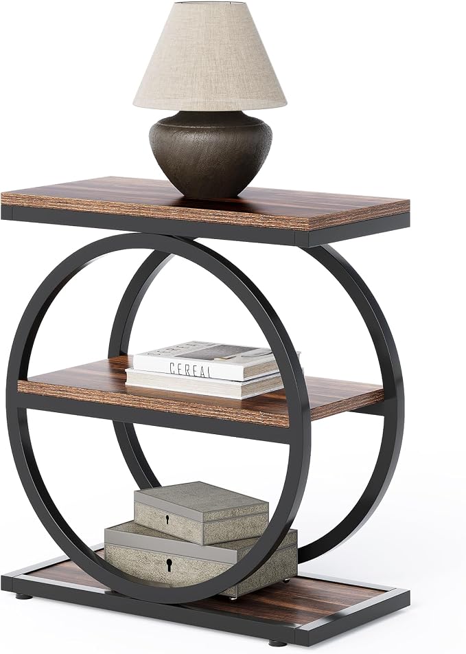 LITTLE TREE End Table, 3-Tier Side Table, Slim Sofa Side Table - Image 10