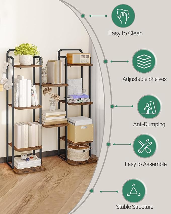 Hzuaneri 6 Tiers Vertical Shoe Rack, Narrow Shoe Tower, Tall Shoes Shelf - Image 7