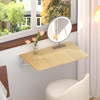 TEAMIX Wall Mounted Folding Table, Floating Desk - Image 2