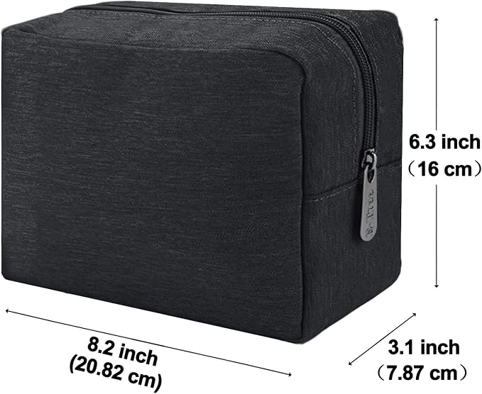 E-Tree Makeup Bag, Big Travel Make up Pouch, Zipper Large Cosmetic Brush Skin - Image 3
