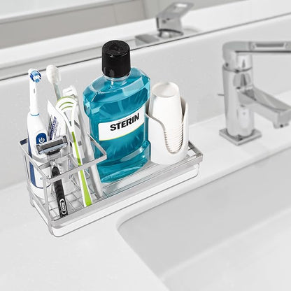 Toothbrush Holders Toothpaste Organizer Bathroom Accessories, 4 Slots, - Image 2