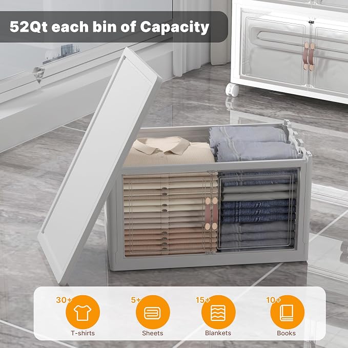 Extra Large Stackable Storage Bins - Image 4