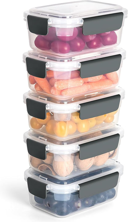 YORY 3 cup Plastic Food Storage Containers by YORY