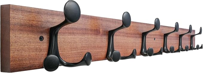 SKOLOO 36-Inch Wood Coat Rack Wall Mount by SKOLOO