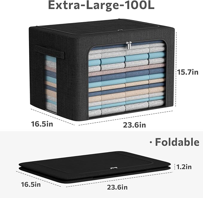 CYhom 3Pack Foldable Storage Bins - Image 3
