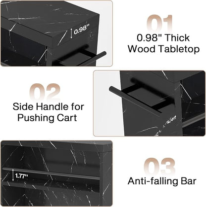 Tribesigns Slim Storage Cart, Rolling Narrow Kitchen Cart on Wheels - Image 6