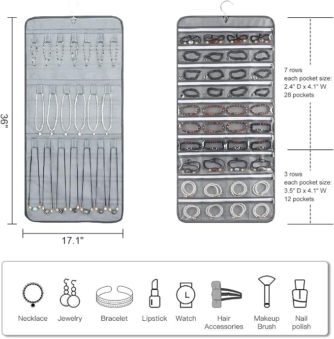Dual-sided Hanging Jewelry Organizer - Image 2