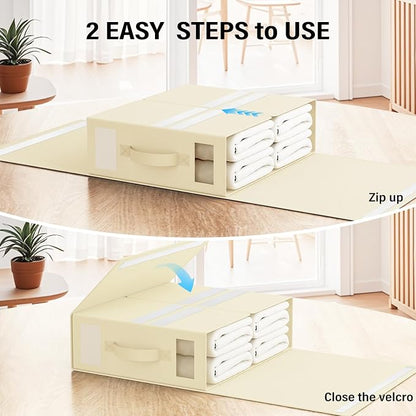 Foldable Bedding Organizer, Fabric Storage Bins - Image 6