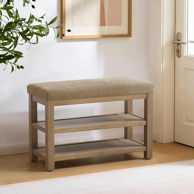 Zihanhome 2 Tier Shoe Rack Bench - Image 3