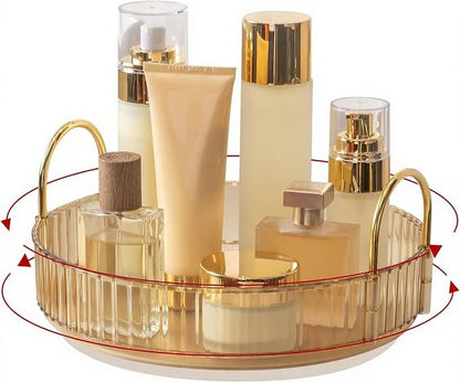 360° Rotating Makeup Organizer, Bathroom Make Up Spinning Holder Rack, Large - Image 2