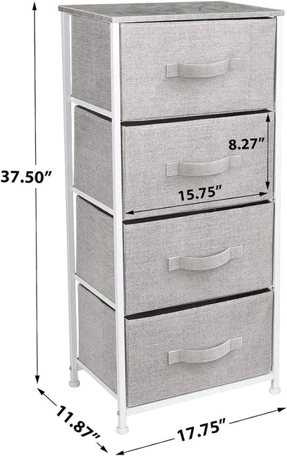 Sorbus Nightstand with 4 Drawers - Image 3