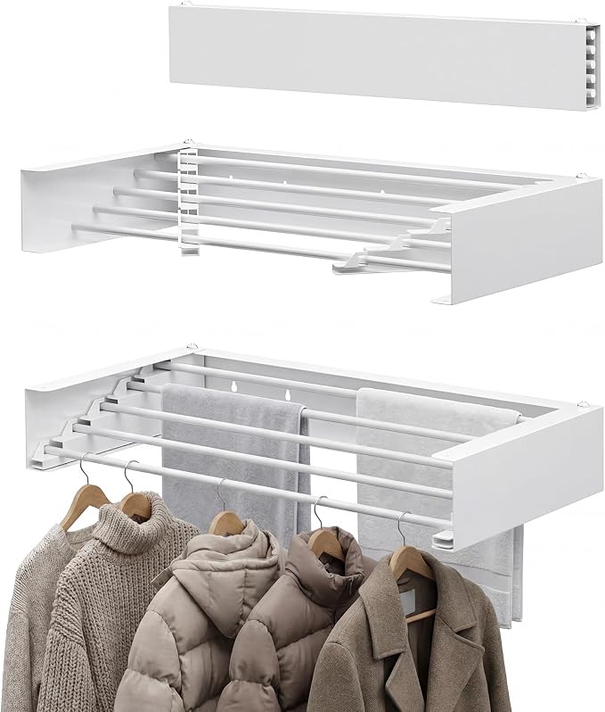 Clothes Drying Rack Wall Mounted by CEHIFIA
