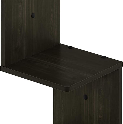 Furinno Rossi Wall Mount Floating Corner Shelf, 5-Tier Square - Image 7